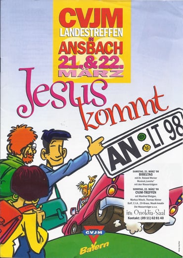 Plakat zum Jahrestreffen 1998.